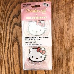 NIB, The Crème Shop X Hello Kitty Depuffing Gel Eye Masks, Reusable